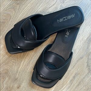 Marc Cain Black Leather Mules size 6.5